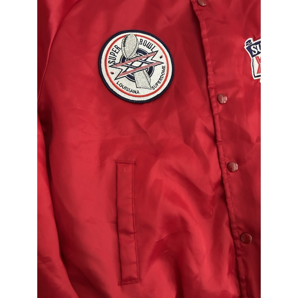 Vtg 90's NFL Super Bowl XXIV satin Chalk Line Custom Have a Nice Jersey Day L - Picture 11 of 16